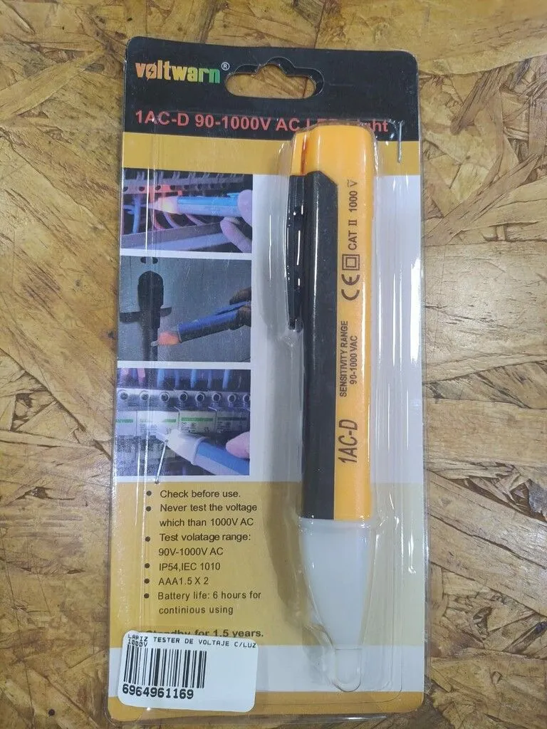 LAPIZ TESTER DE VOLTAJE C/LUZ 1000V