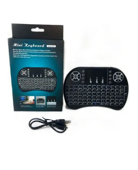 MINI TECLADO INALAMBRICO TOUCHPAD I8 LIGHT