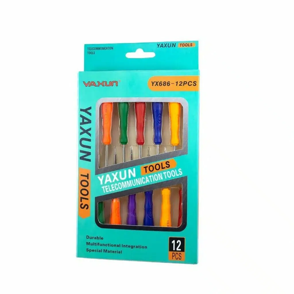 SET DESTORNILLADORES YAXUN YX686 12 PCS
