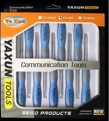 SET DESTORNILLADORES YX-683 9 PIEZAS