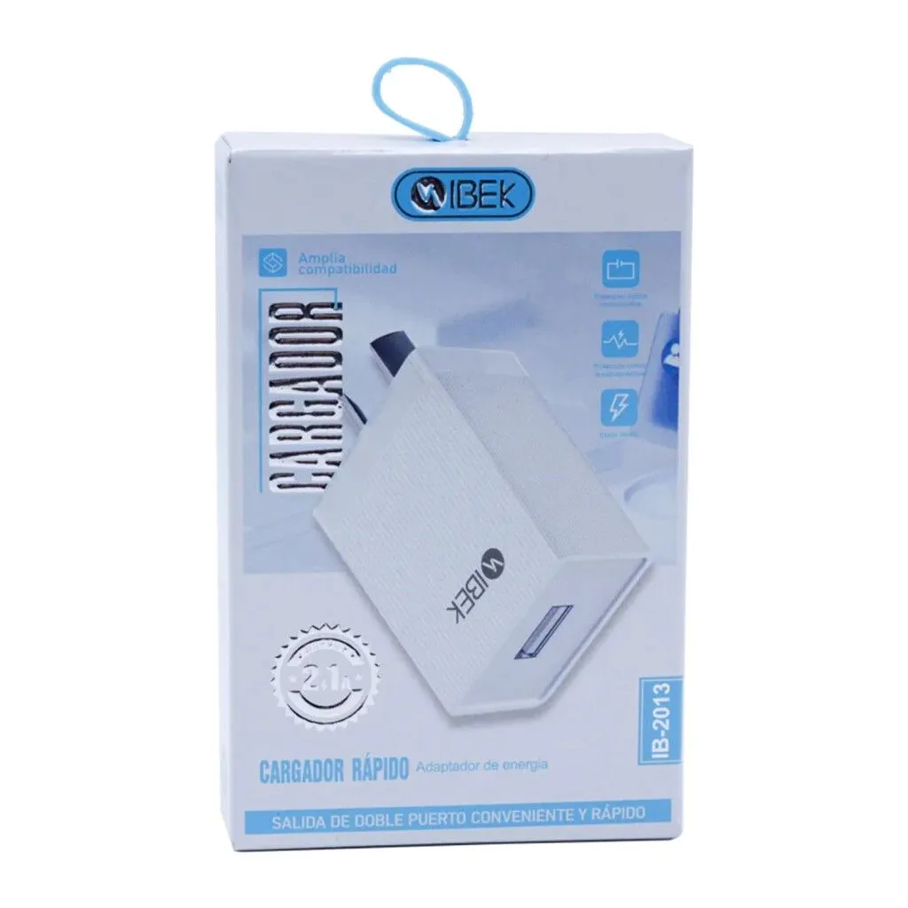 CABEZAL IBEK IB2013 / IB-2013 - 2.1A - SIN CABLE USB