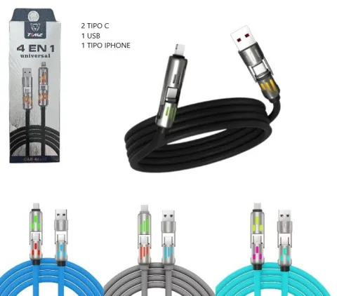 CABLE USB UNIVERSAL TIME 4 EN 1