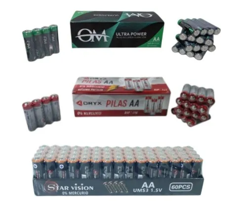 PILAS AA PACK X 60 unidades / DOBLE A