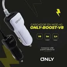 CARGADOR 12V MOD 40 - ONLY - BOOST- V8 - BLANCO