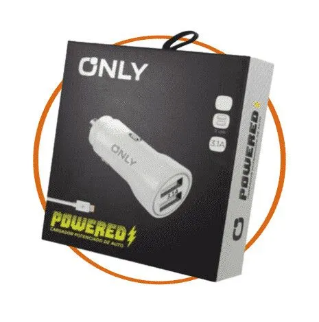 CARGADOR 12V POTENCIADO MOD 35 - ONLY - POWERED - V8 - BLANCO