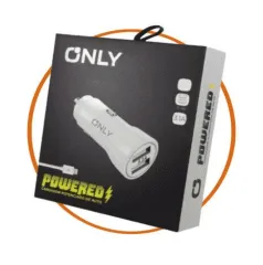 CARGADOR 12V POTENCIADO MOD 35 - ONLY - POWERED - V8 - BLANCO