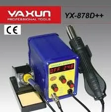 ESTACION DE SOLDADO DIGITAL  -YAXUN- YX-878D++  2 EN 1  -AIRE Y SOLDADOR