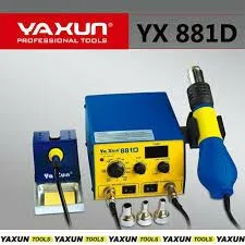 ESTACION DE SOLDADO DIGITAL -YAXUN- YX-881D 2 EN 1 -AIRE Y SOLDADOR