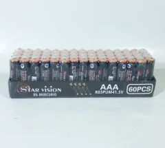 PILAS AAA PACK X 60 PCS STAR VISION